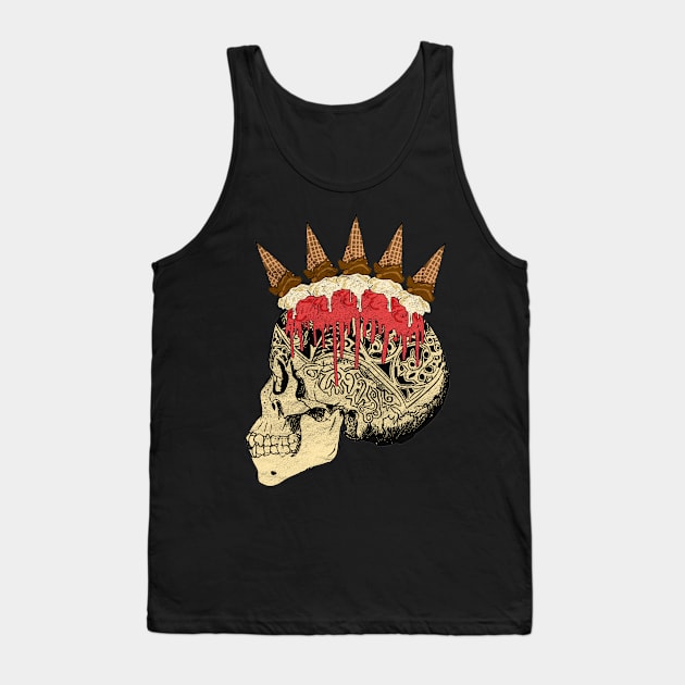 Skull Ornaments Ice Cream Iroquois Tank Top by EDDArt